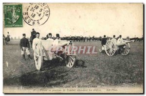 Old Postcard Army Maneuvers fighting position in Pieces awaiting orders