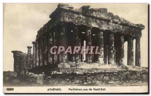 Old Postcard Athens Parthenon Greece to North East