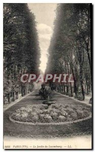 Postcard Old Paris VI Luxembourg Gardens