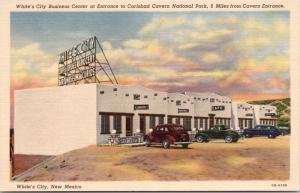 White's City New Mexico NM Carlsbad Cavern National Park Linen Postcard D66