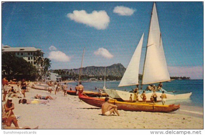 Hawaii Waikiki Beach and Diamond Head