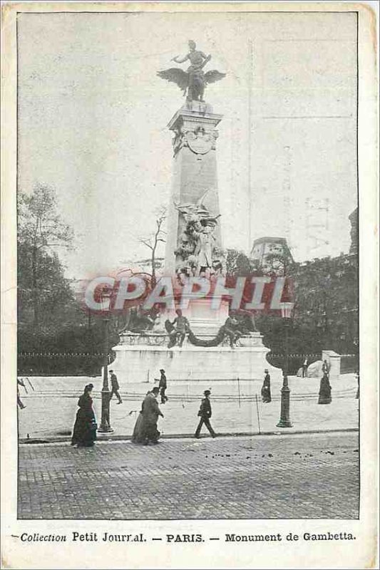Old Postcard PARIS MONUMENT Gambetta