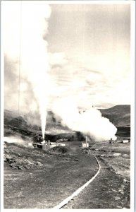 Thermal Area With Steam Jets Krisuvik Iceland Postcard