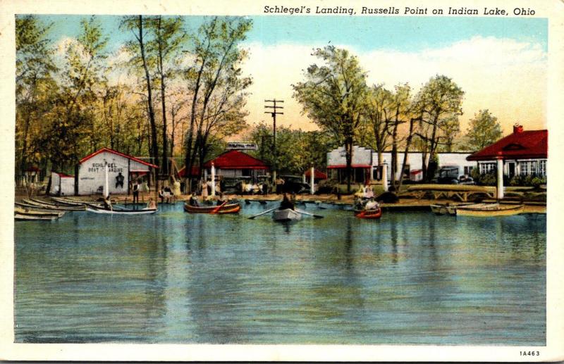 Ohio Russell's Point On Indian Lake Schlegel's Landing Curteich