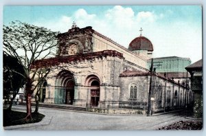 Manila Philippines Island Postcard Cathedral of Manila c1910 Antique