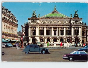 Postcard L'Opera & Café de la Paix Paris France