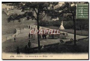 Old Postcard Paris Les Arenes de la Rue Monge Children