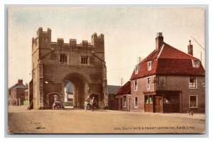 Kings Lynn South Gate And Honest Lawyer Inn Norfolk England UNP DB Postcard Y12