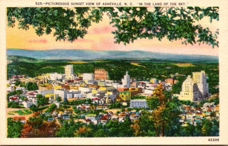 North Carolina Asheville Sunset View