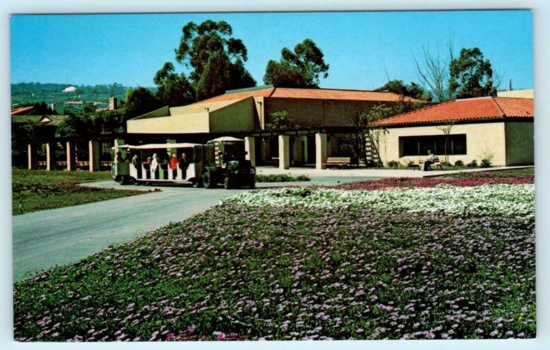 PALOS VERDES PENINSULA, CA  Tram Train SOUTH COAST BOTANIC GARDEN  Postcard