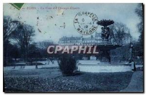 Postcard Old Paris A corner of the Champs Elysees