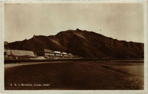 PC CRATER ADEN BARRACKS REAL PHOTO YEMEN (a31970)