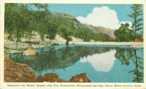 California Richardson Butte County Reservoir Water Supply Postcard 21-13056
