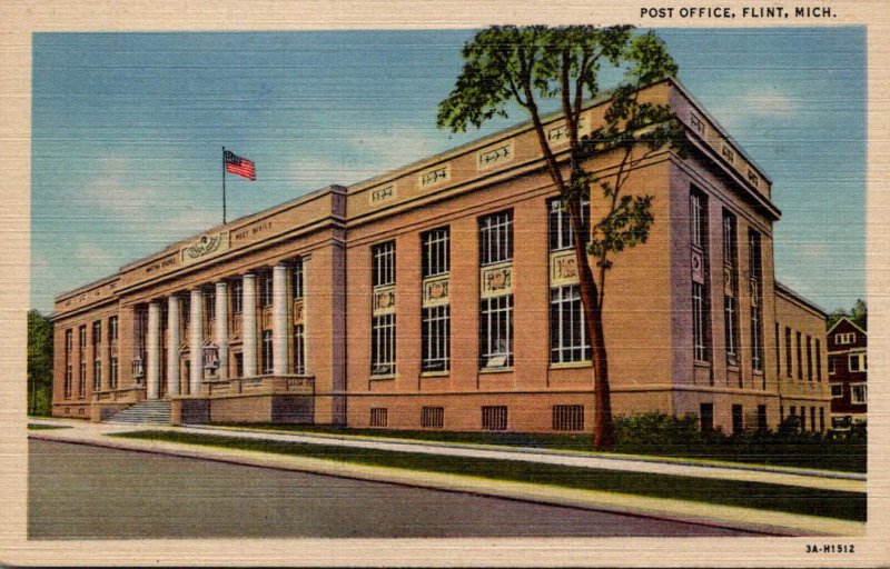 Michigan Flint Post Office Curteich