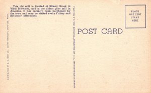 Vintage Postcard The Old Discarded Mill Stony Brook Cape Cod Massachusetts MA