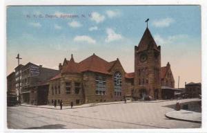 New York Central Railroad Depot Syracuse 1916 postcard