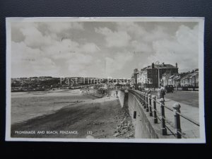 Cornwall PENZANCE Promenade & Beach 1950's RP Postcard