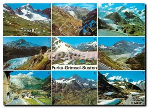 Modern Postcard Furka Grimsel Susten Switzerland Furka Passhole