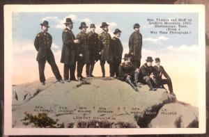 Mint USA PPC Picture Postcard Gen Thomas And Staff On Lookout Mountain 1863