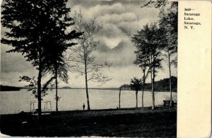 1907 Saratoga Lake View, Saratoga Springs, New York NY Raceville Postcard