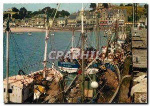 Postcard Modern Brittany Cancale color (I and V) fishing boats in the harbor ...