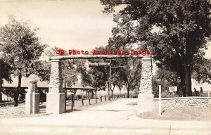 IA, Red Oak, Iowa, RPPC, Chautauqua Park Entrance Arch, LL Cook No D-146