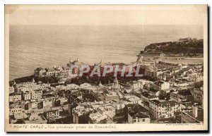 Old Postcard Monte Carlo General view taken from Beausoleil