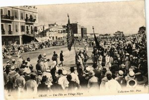 CPA AK Algérie-Oran-Une Fete au Village Negre (237485)