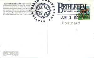 250th Anniversary Bethlehem PA Pennsylvania Fireworks Central Moravian Church