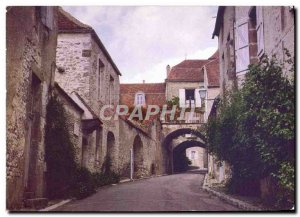 Modern Postcard Vezelay Rue Pontot Left House Max Pol Fouchet Poet Novelist H...