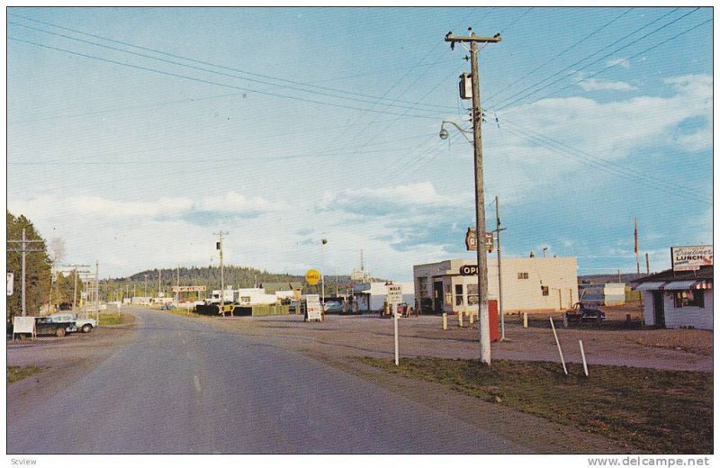 Main Street ,  Lac La Hache , B.C. , Canada , 50-60s