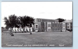 Cedar Falls Iowa IA Postcard RPPC Photo The Commons I S T C Building 1941 Posted