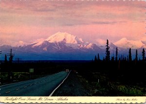 Alaska Twilight Over Scenic Mt Drum