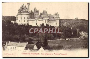 Old Postcard Chateau de Pierrefonds View from the Farm Autreval