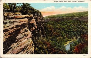 View of Mays Gulch Near Fort Payne AL c1943 Vintage Postcard T64