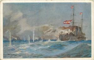 Harry Heusser signed 1916 S. M. S. Zenta ship Bellona censor cancel Red Cross