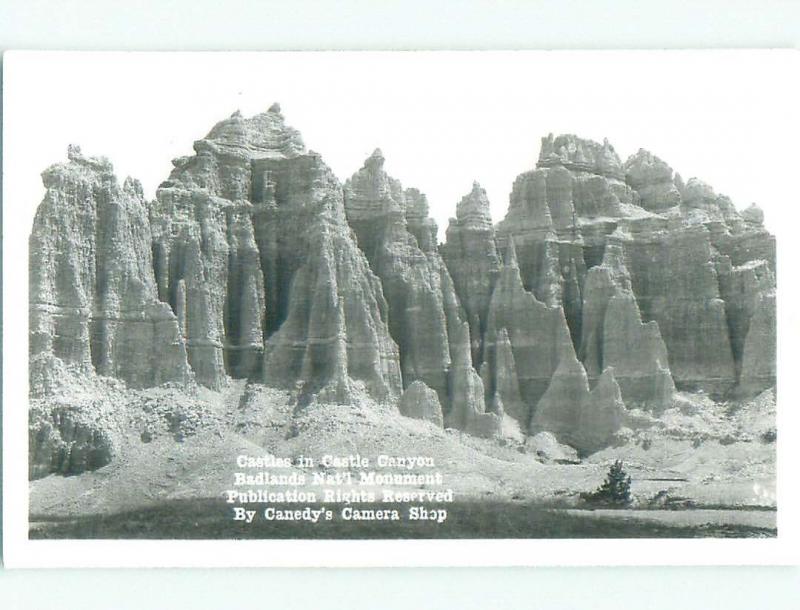 Pre-1950 rppc NICE VIEW Badlands National Park - Rapid City SD i9854@