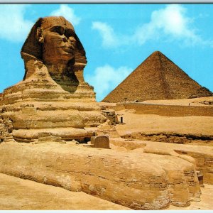 c1970s Giza, Egypt Great Sphinx Kheops Great Pyramid 4x6 PC Ancient Plateau M6