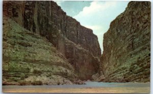 M-95214 Rio Grande Flowing From Santa Helena Canyon Big Bend Nat'l Park TX