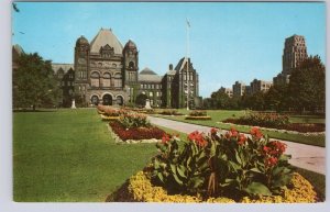 Parliament Buildings, Queen's Park, Toronto, Ontario, Vintage Chrome Postcard