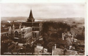 Kent Postcard - General View from The Castle Keep - Rochester -RP - Ref TZ6169