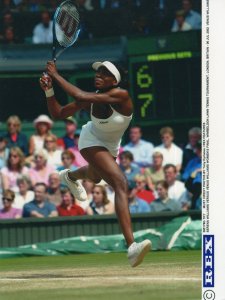 Serena Williams vs Venus Wimbledon 2002 Rare USA Press Publicity Tennis Photo