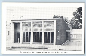 Boonville Indiana IN Postcard Boonville National Bank Building c1960's Vintage