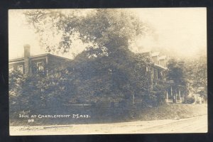 RPPC CHARLEMONT MASSACHUSETTS THE INN HOTEL 1910 REAL PHOTO POSTCARD