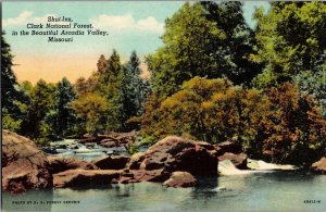 Shut-Ins, Clark National Forest, Arcadia Valley MO Vintage Postcard K63
