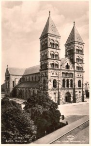 Vintage Postcard Domkyrkan Lund Cathedral Church Lund, Sweden