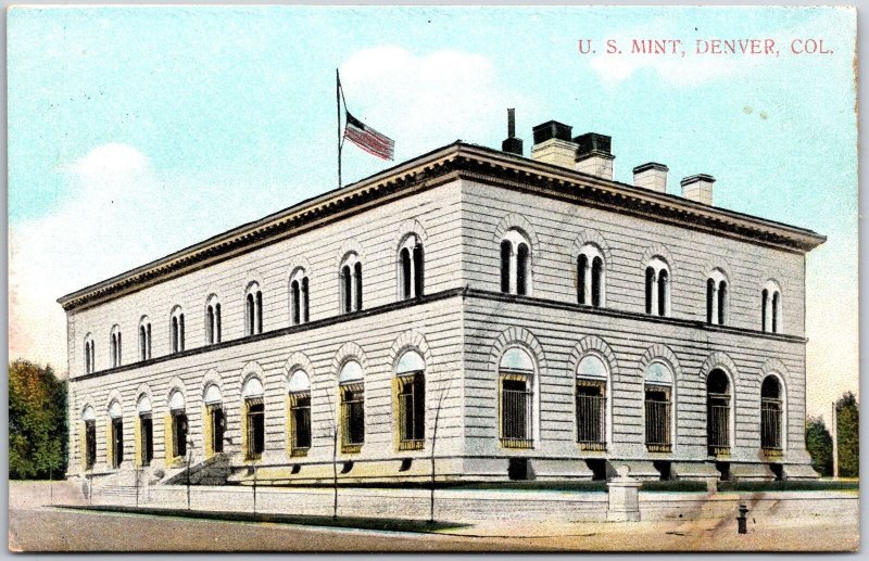 United States Mint Denver Colorado CO Historic Building Postcard