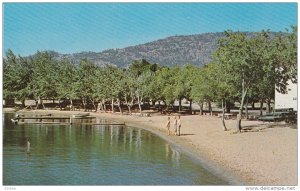 One of the many beaches, OSOYOOS ON THE LAKE, British Columbia, Canada, 40-60s