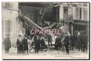 Old Postcard War Crime Europeenne de Reims Rue de Talleyrand Houses Gonet and...