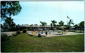 SARASOTA, Florida  FL    Roadside  SAPPHIRE MOTEL  ca 1960s    Postcard